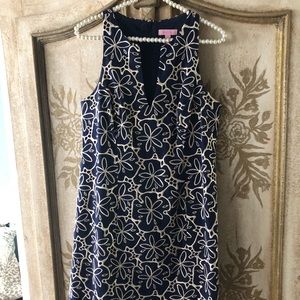 Lilly Pulitzer Augusta Metallic Sand dollar  Dress